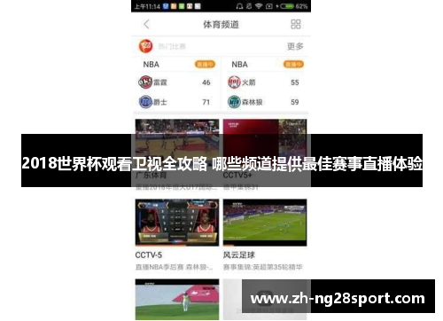 2018世界杯观看卫视全攻略 哪些频道提供最佳赛事直播体验 2018世界杯观看卫视全攻略 哪些频道提供最佳赛事直播体验